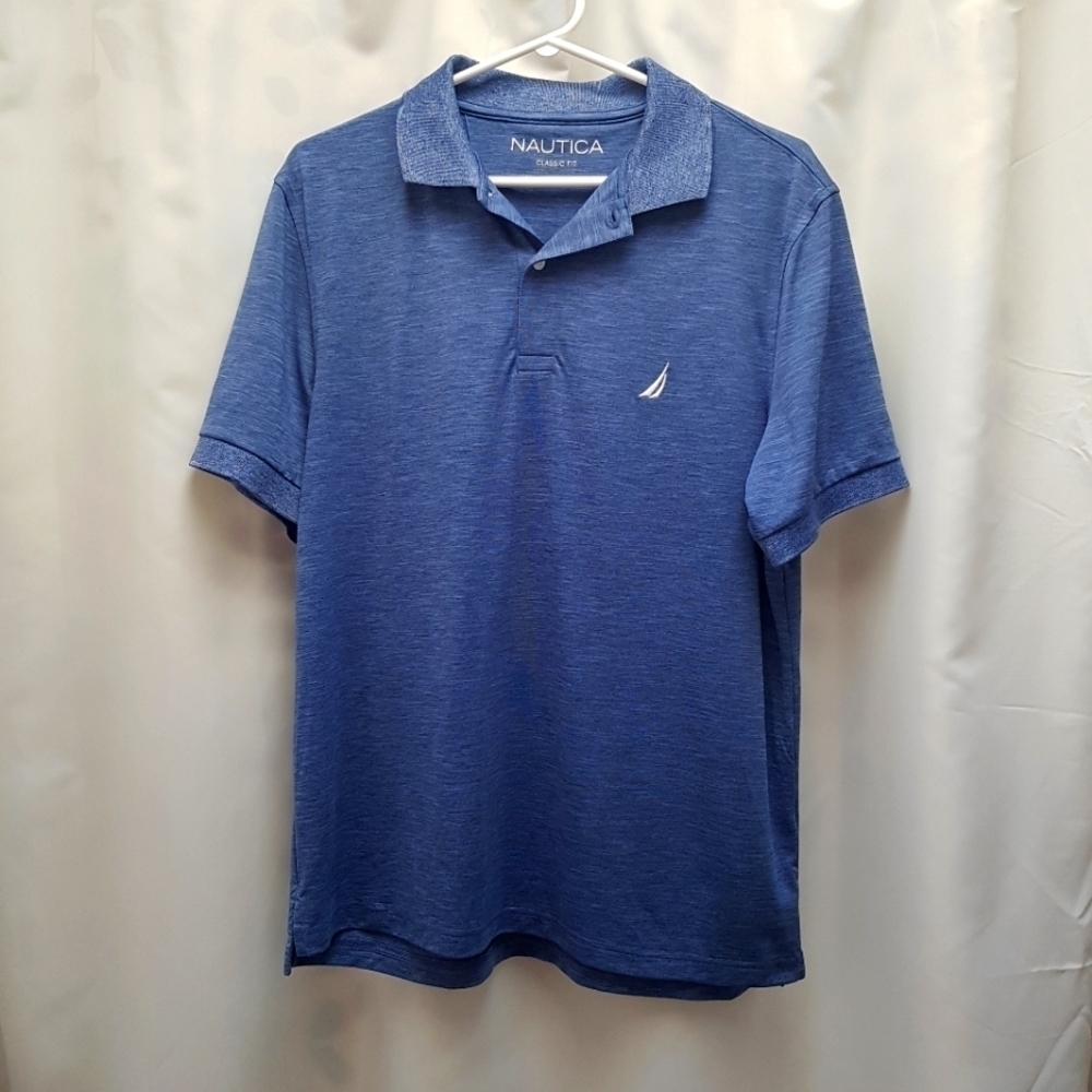 Nautica men's size medium blue polo shirt